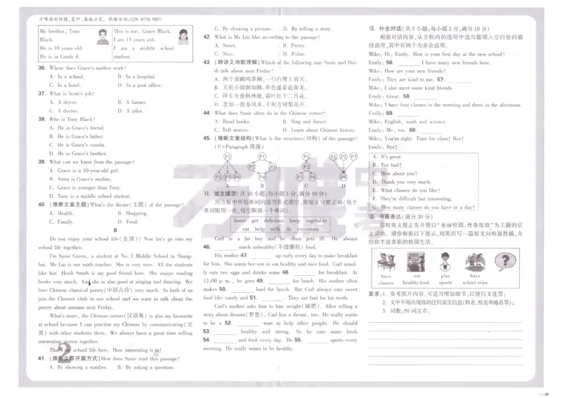 万唯《初一预习视频课》英语预测卷_2026万唯系列预习复习_2025版《万唯初中预习视频课》789年级上册多版本_2025版万唯新初一预习视频课英语人教版