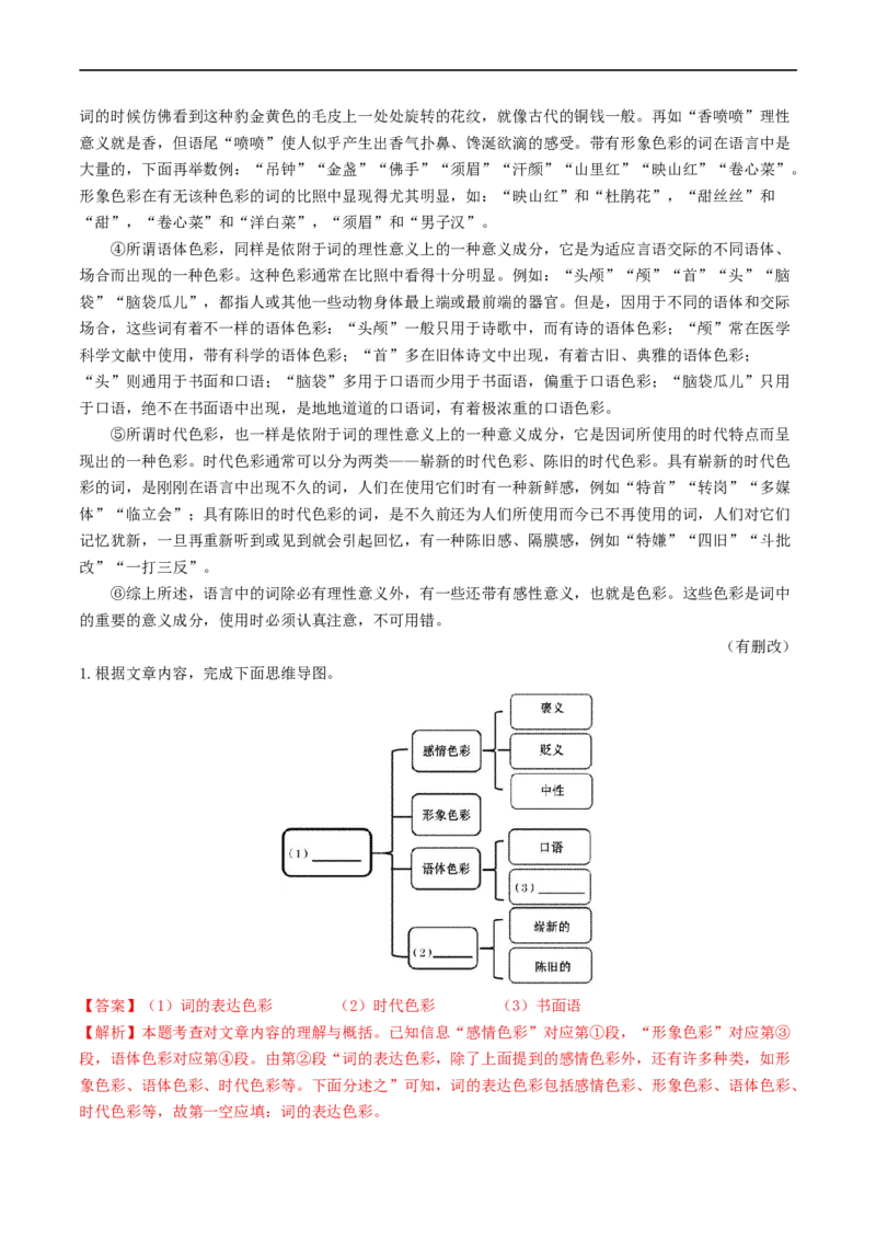 考点15说明文阅读（重难讲义）（解析版）_120中考语文全套复习_中考语文复习总复习_一轮复习资料_完2024年中考语文一轮复习讲义练习（全国通用）_第二部分：帮阅读