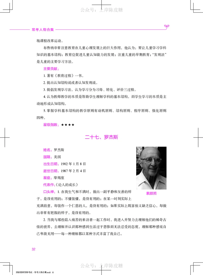 国家教师资格考试&middot;常考人物合集_4-教培资料-26年最新资料-同步更新_科一科二电子资料合集中小幼（笔记真题知识点汇总等）文件多，按需保存_科一科二知识专项（中小幼）推荐