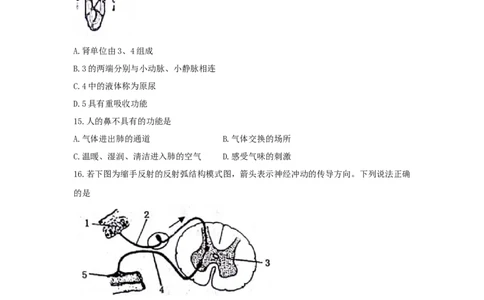 2018年威海市中考生物试题及答案_中考真题_8.生物中考真题2015-2024年_地区卷_山东省_山东威海生物12-20