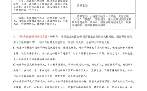 专题08名著阅读（第01期）（原卷版）_120中考语文全套复习_中考语文复习总复习_专项复习资料_完2023年中考语文真题分项汇编（全国通用）_第01期