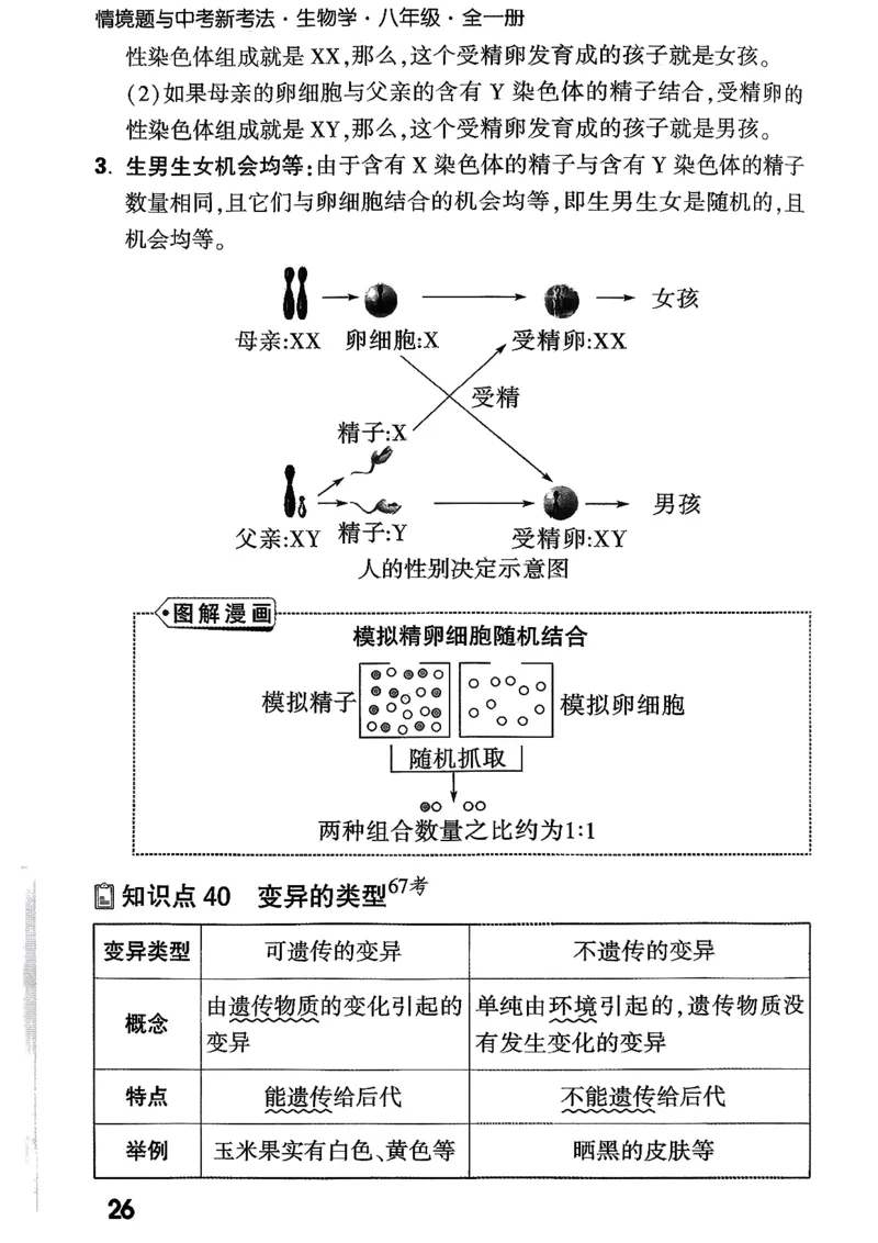 八上生物教材知识记背_2026万唯系列预习复习_2026版初中《万唯情景题》与中考新考法8年级上册（生物）