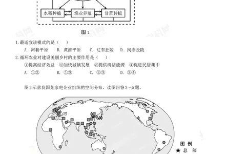 2013年高考地理试卷（福建）（空白卷）_1.高考2025全国各省真题+答案_01.2008-2024全国高考真题（按省份分类）_24.福建_2012-2024&middot;（福建）地理高考真题