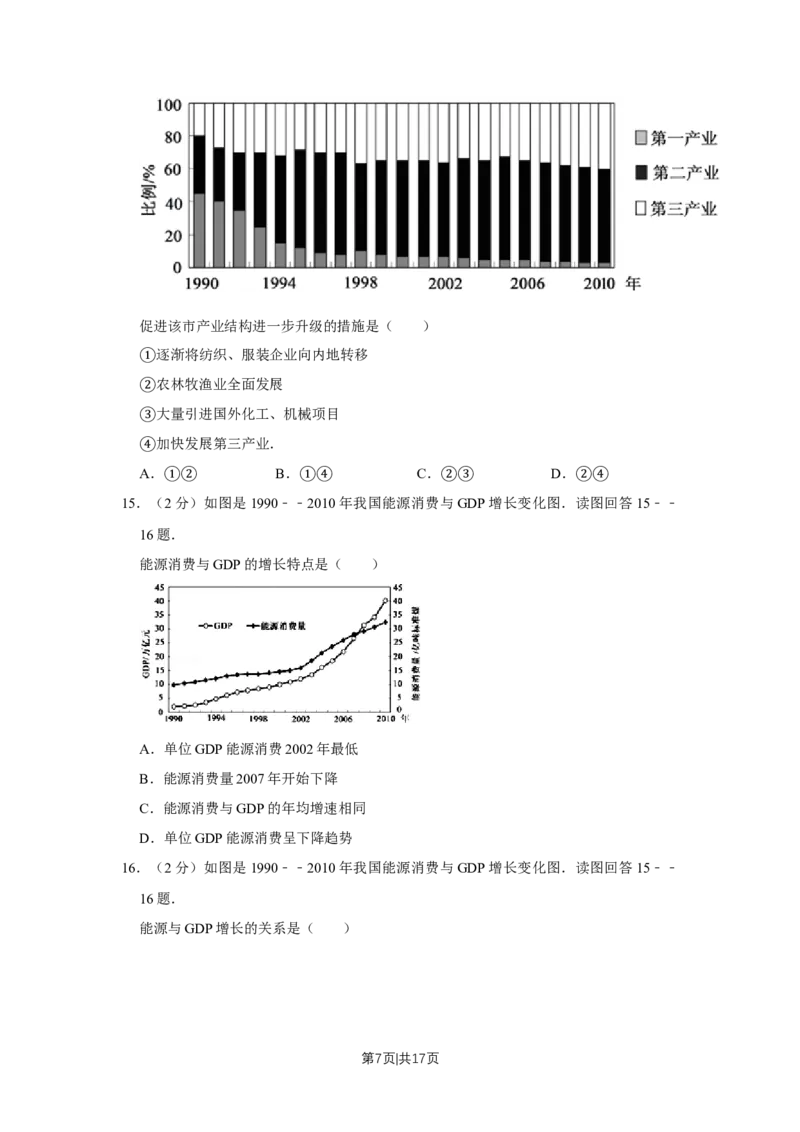 2012年高考地理试卷（江苏）（空白卷）_1.高考2025全国各省真题+答案_01.2008-2024全国高考真题（按省份分类）_10.江苏_2008-2024&middot;（江苏）地理高考真题