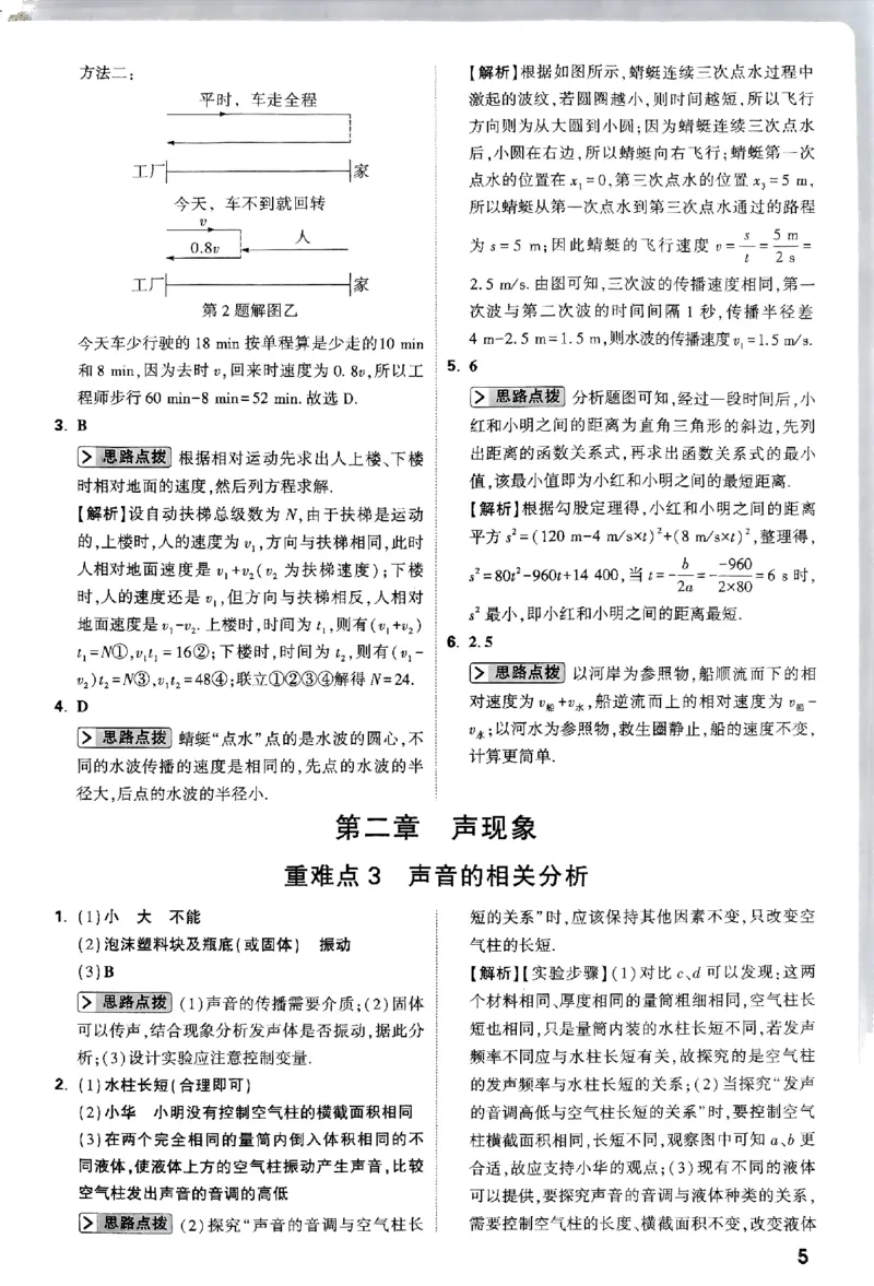 万唯尖子生每日一题人教物理八年级答案_2026万唯系列预习复习_2026版初中《万唯尖子生》每日一题8年级上册（物理）（人教版）