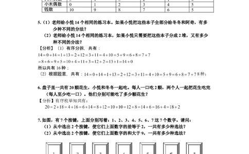 数学三年级第04讲枚举法一（教师版+学生版，含详细解析）全国通用_小学数学思维训练电子版举一反三奥数逻辑拓展专项图解强化_三年级
