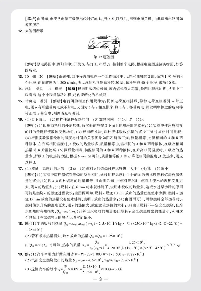广东省深圳市LHWYXX九年级上册第一次月考物理试卷答案_2026万唯系列预习复习_2025版《万唯初中预习视频课》789年级上册多版本_2025版万唯初三预习视频课物理人教版上册_视频_更多好题推荐