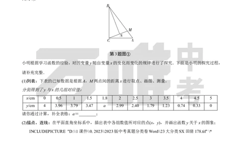 中考精选1000题真题分类20期函数图象与性质探究题、二次函数性质综合题2024_2026万唯系列预习复习_备战2025中考真题1000题精选分类1-20期