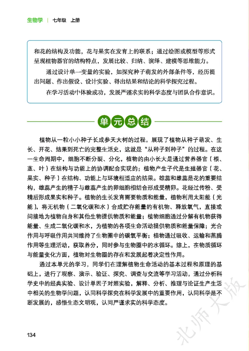 北师大7年级生物上册高清教材_4-教培资料-26年最新资料-同步更新_初中高中教资_03科三专项（进去保存报考的学科即可）_02科三专项（笔记真题思维导图教学设计版本二）