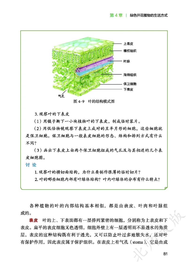 北师大7年级生物上册高清教材_4-教培资料-26年最新资料-同步更新_初中高中教资_03科三专项（进去保存报考的学科即可）_02科三专项（笔记真题思维导图教学设计版本二）