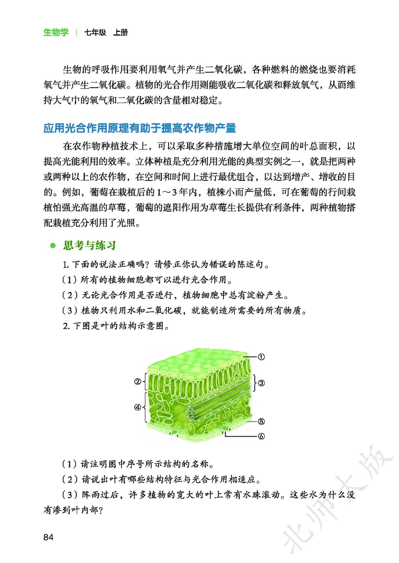 北师大7年级生物上册高清教材_4-教培资料-26年最新资料-同步更新_初中高中教资_03科三专项（进去保存报考的学科即可）_02科三专项（笔记真题思维导图教学设计版本二）
