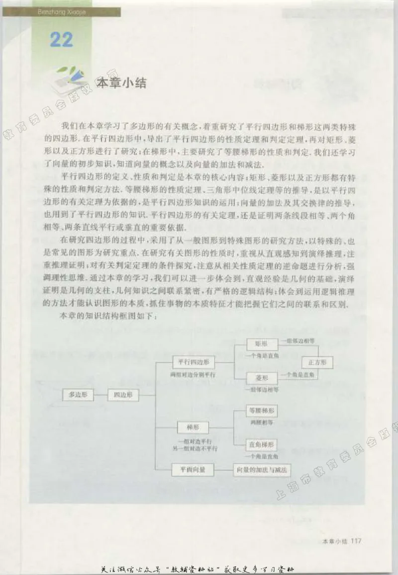 八年级下册数学沪教版电子课本_4-教培资料-26年最新资料-同步更新_初中高中教资_03科三专项（进去保存报考的学科即可）_02科三专项（笔记真题思维导图教学设计版本二）