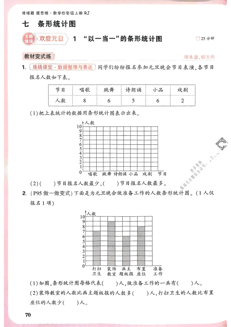 数学RJ4年级上册_2026万唯系列预习复习_2026版小学《万唯小白鸥情景题》3-6年级上册（数学、英语）（人教）_25秋新版小白鸥数学情景题3456上_26版25秋小白鸥情景题数学人教四年级上册