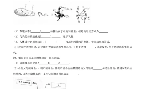 2017年湖南省岳阳市中考生物真题及答案_中考真题_8.生物中考真题2015-2024年_地区卷_湖南省_湖南岳阳生物17-22缺21