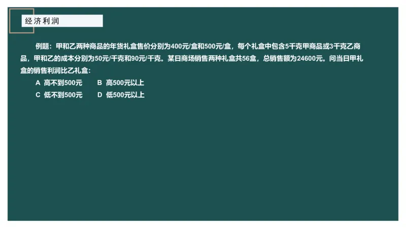 第二讲经济利润二讲义_2026考公资料_（12）小p公考_2025合集_行测小p公考（P神）公众号：上岸总站_数量关系_数量关系理论课讲义_数量关系第二讲