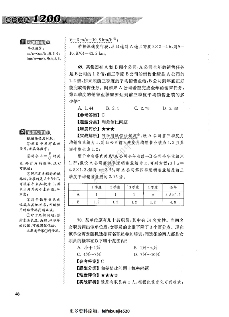 花生十三数量关系1200题解析_2026考公资料_花生十三合集_旗舰班-国考（2026版）花生十三旗舰班（花生行测+飞扬申论）⭐⭐⭐_电子资料（讲义+题本）_刷题题本_数量1200题（非26课程）