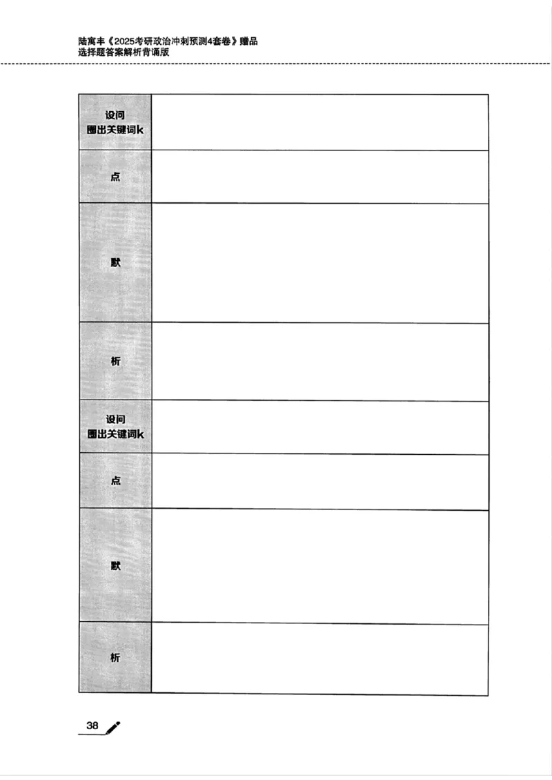 25腿姐四套卷选择题答案背诵版_2026考公资料_（49）政治理论合集_政治理论合集_2025考研政治pdf（笔记）_腿姐_25腿姐《四套卷》