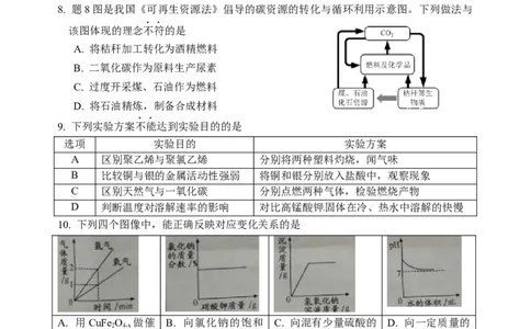 2017年江苏淮安化学试卷+答案（word整理版）_中考真题_5.化学中考真题2015-2024年_地区卷_江苏省_江苏淮安化学