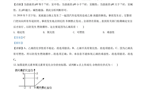 2018年广西柳州市中考化学试卷（解析）_中考真题_5.化学中考真题2015-2024年_地区卷_广西省_柳州中考化学10-22
