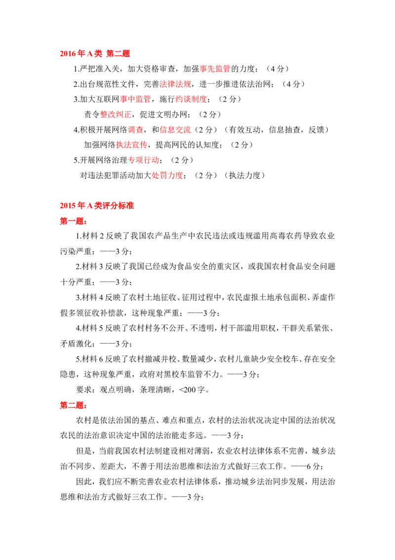 绝密：山东省考评分标准公众号：上岸总站_2026考公资料_（30）申论+面试为民公考大合集（人须在事上磨申论、刘大师）_申论+面试刘大师_申论+面试刘大师知识星球资料