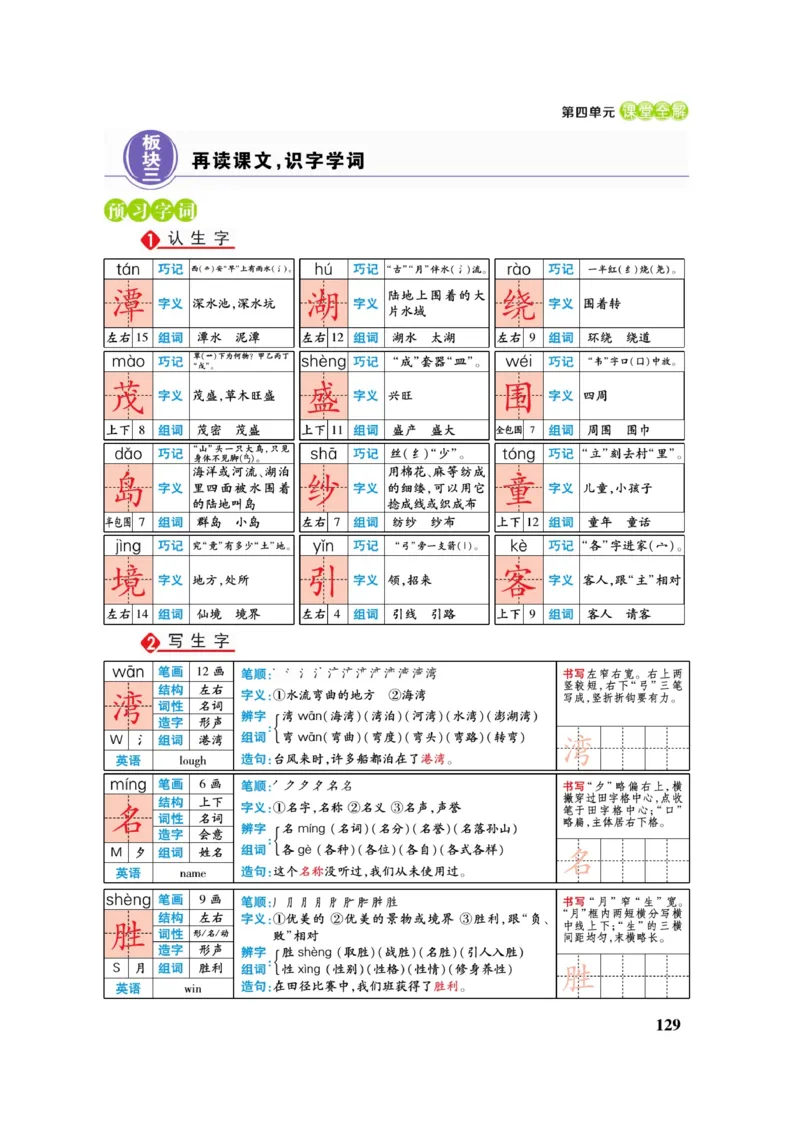 二（上）语文课堂全解跳跳熊_二年级上下册资料_小学二年级学习资料-25年更新版_2-01、小学二年级语文上册_2-1-4、电子教材、课本、教材解读_教材解读