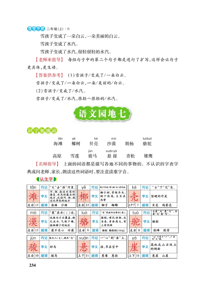 二（上）语文课堂全解跳跳熊_二年级上下册资料_小学二年级学习资料-25年更新版_2-01、小学二年级语文上册_2-1-4、电子教材、课本、教材解读_教材解读