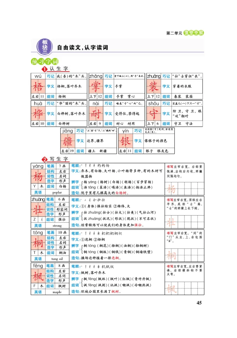 二（上）语文课堂全解跳跳熊_二年级上下册资料_小学二年级学习资料-25年更新版_2-01、小学二年级语文上册_2-1-4、电子教材、课本、教材解读_教材解读