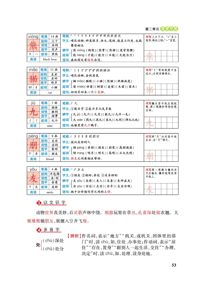 二（上）语文课堂全解跳跳熊_二年级上下册资料_小学二年级学习资料-25年更新版_2-01、小学二年级语文上册_2-1-4、电子教材、课本、教材解读_教材解读
