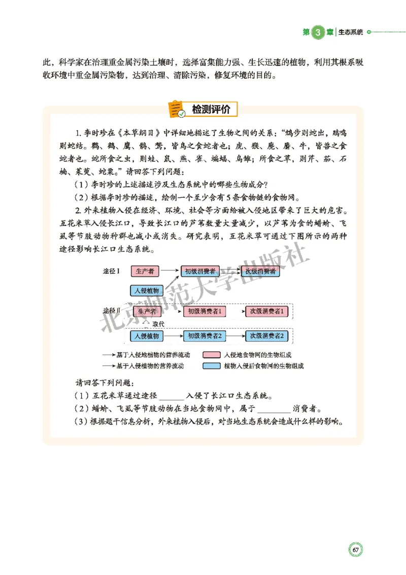 北师大生物选修2高清教材_4-教培资料-26年最新资料-同步更新_初中高中教资_03科三专项（进去保存报考的学科即可）_02科三专项（笔记真题思维导图教学设计版本二）