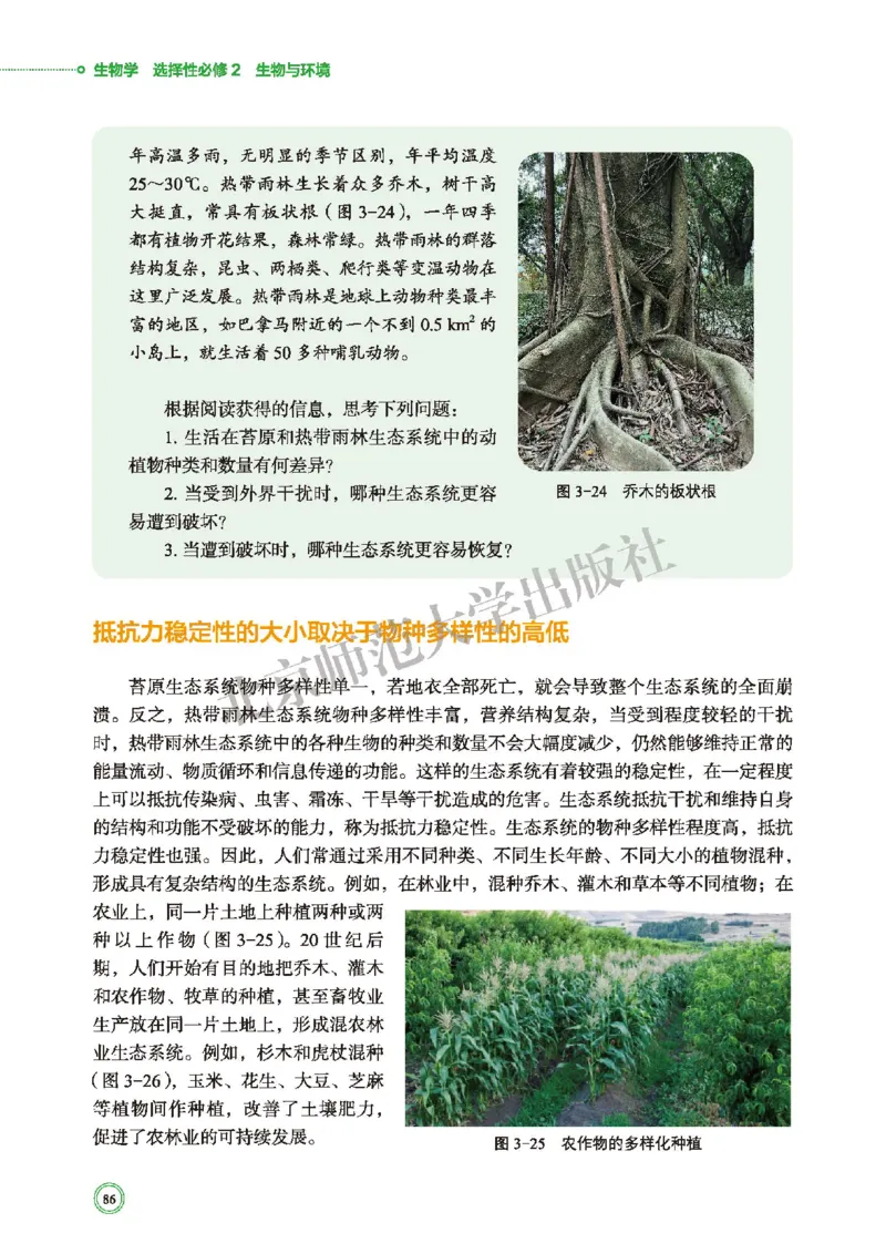 北师大生物选修2高清教材_4-教培资料-26年最新资料-同步更新_初中高中教资_03科三专项（进去保存报考的学科即可）_02科三专项（笔记真题思维导图教学设计版本二）