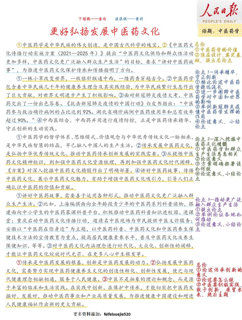 人民时评100篇_26吉林考备考资料包_05申论资料包（人物素材申论模板等）_00跟着人民日报学写作