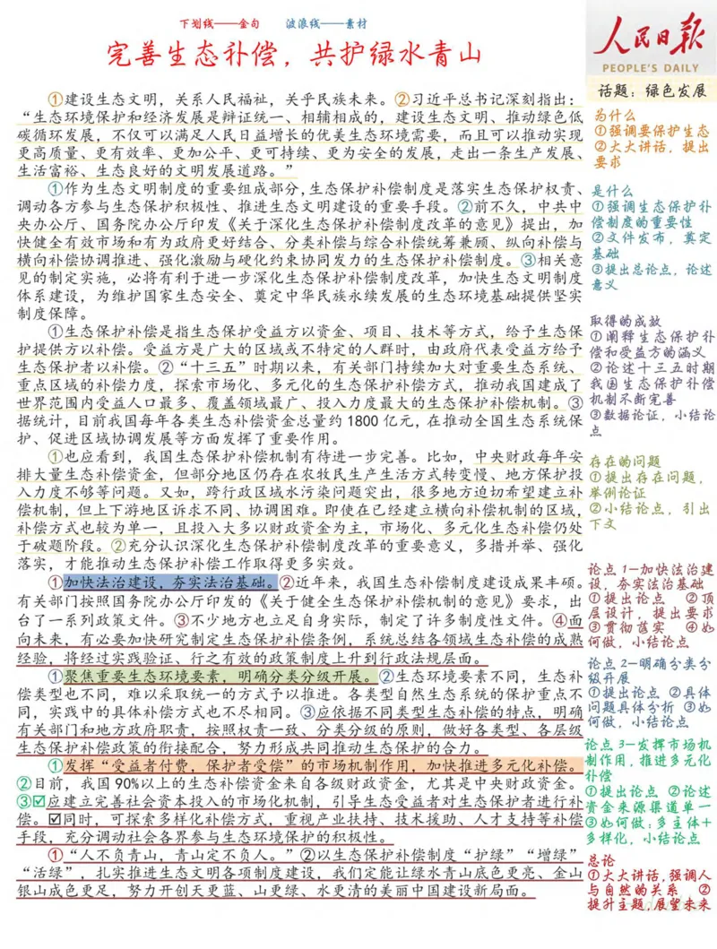 人民时评100篇_26吉林考备考资料包_05申论资料包（人物素材申论模板等）_00跟着人民日报学写作