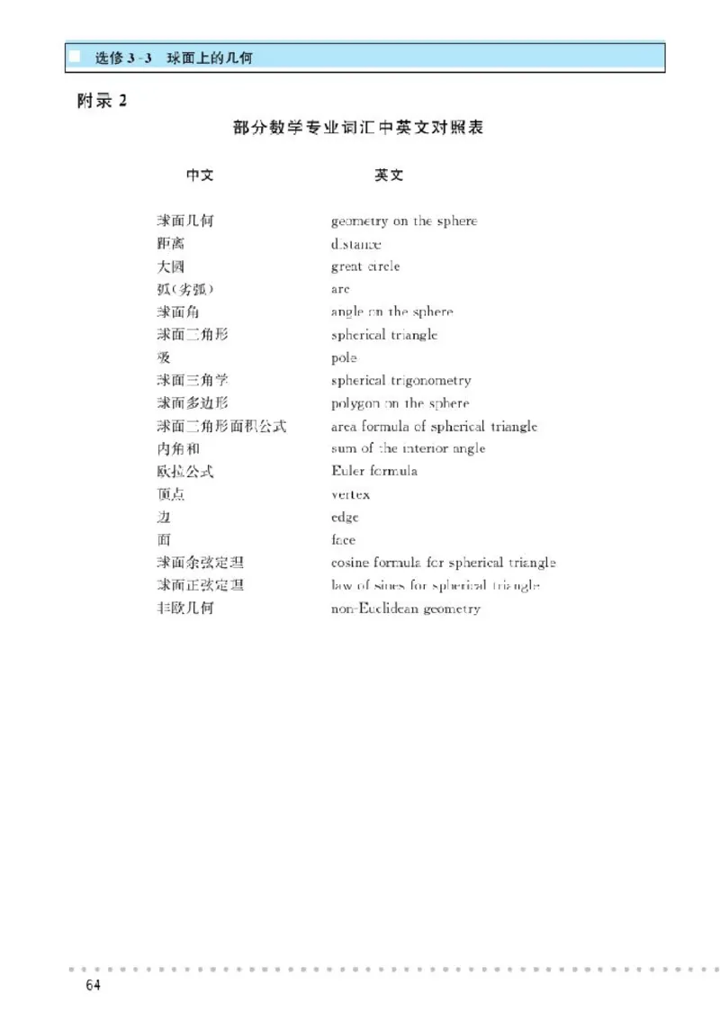 北师大高中数学选修3-3球面上的几何_4-教培资料-26年最新资料-同步更新_初中高中教资_03科三专项（进去保存报考的学科即可）_02科三专项（笔记真题思维导图教学设计版本二）