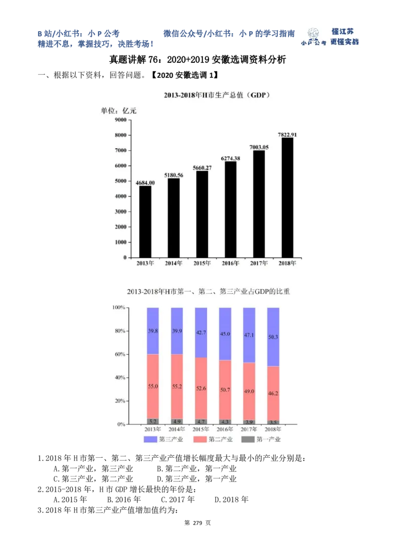 真题讲解69-77题目_2026考公资料_（12）小p公考_2025合集_行测小p公考（P神）公众号：上岸总站_资料分析刷题课（持续更新）_讲义