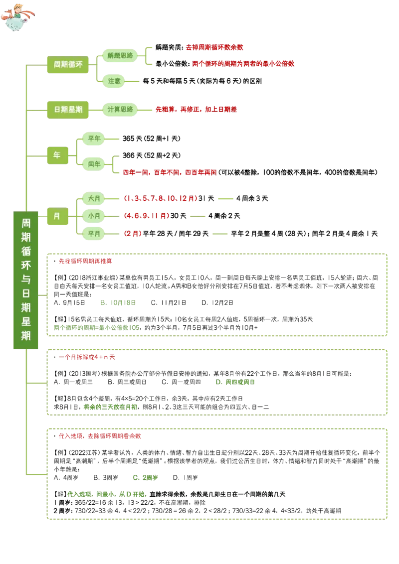 花生数量关系笔记_2026考公资料_（01）花生十三_0726花生行测笔记Q版无水印