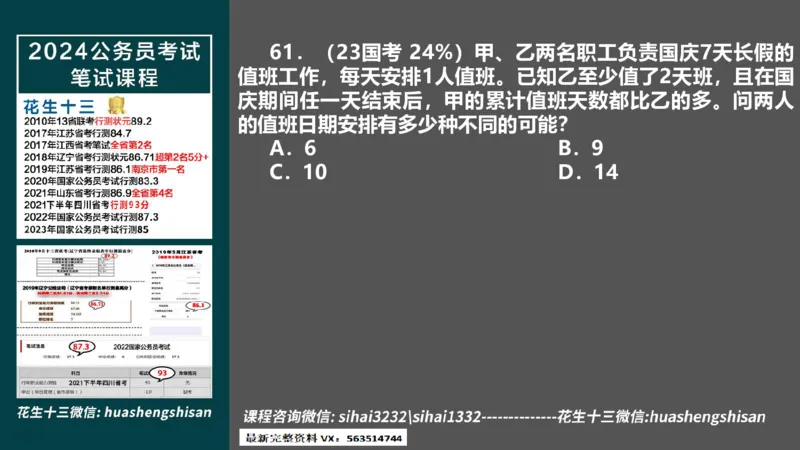 24行测套题4（言语+数量）(1)_2026考公资料_花生十三合集_2024+2023年资料_套题班2024上半年花生飞扬省考套题冲刺班_课程文件_课件PPT