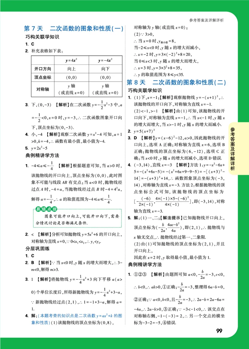 精答_2026万唯系列预习复习_2025版《万唯初中预习视频课》789年级上册多版本_2025版万唯初三预习视频课数学人教版上册_2025版万唯初三预习视频课数学人教版上册_视频_答案详解详析