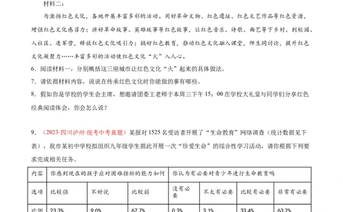 专题04语言表达+综合性学习（第02期）（原卷版）_120中考语文全套复习_中考语文复习总复习_专项复习资料_完2023年中考语文真题分项汇编（全国通用）_第02期