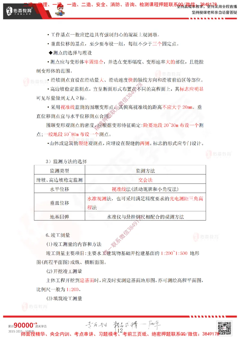 2025.2.22佑森教育赵建玲授课一建水利实务《第一章水利水电工程勘测与设计》专用讲义，版权所有，侵权必究_2026年一级建造师_2026年一建水利_2025年一建水利SVIP_知识点精讲课讲义