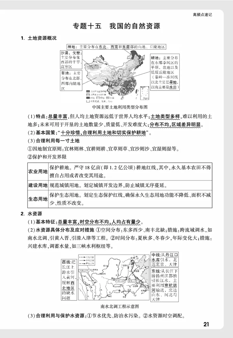 地理_高频点速记_2026万唯系列预习复习_2026版初中《万唯中考真题》分类与新考法（化学地理）_地理