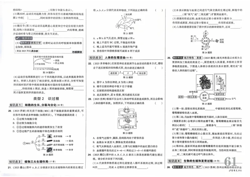 生物_2026万唯系列预习复习_2026版初中《万唯》中考真题分类与新考法（语数外物历道生）_2026万唯中考生物分类与新考法