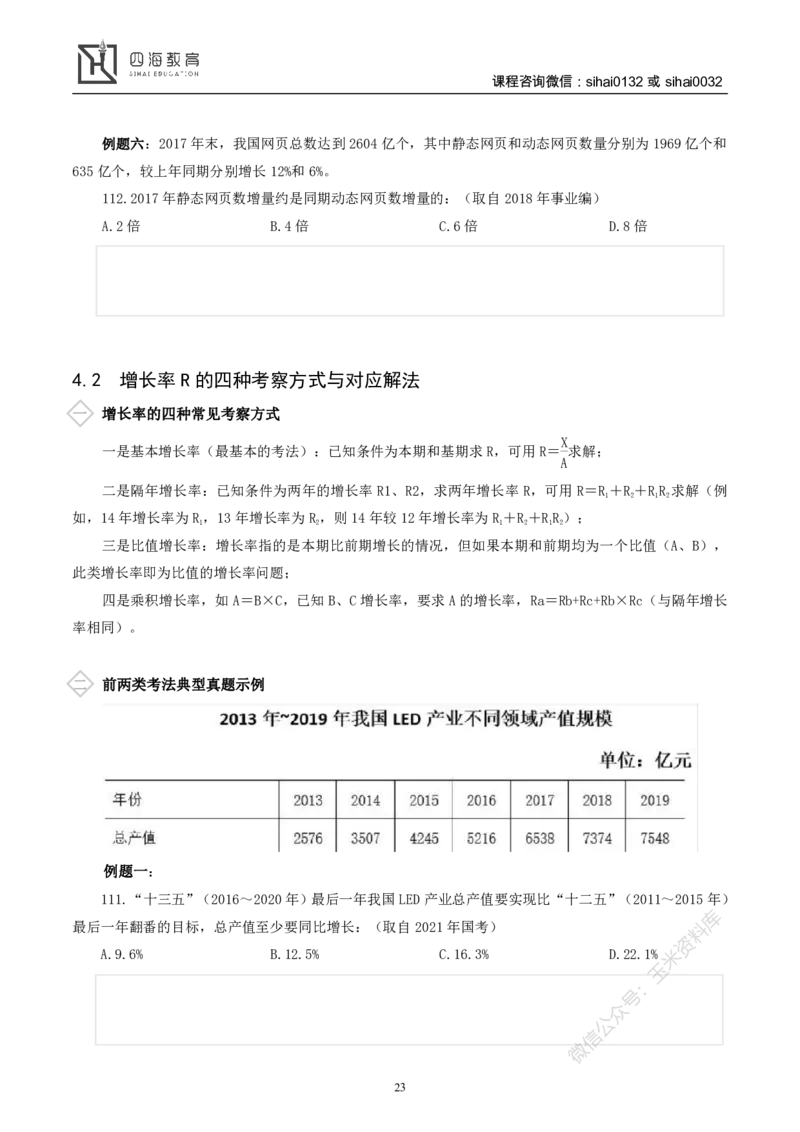 花生十三资料分析讲义_2026考公资料_花生十三合集_（98）黑白画风精炼版2021花生十三_2021花生十三资料分析_讲义