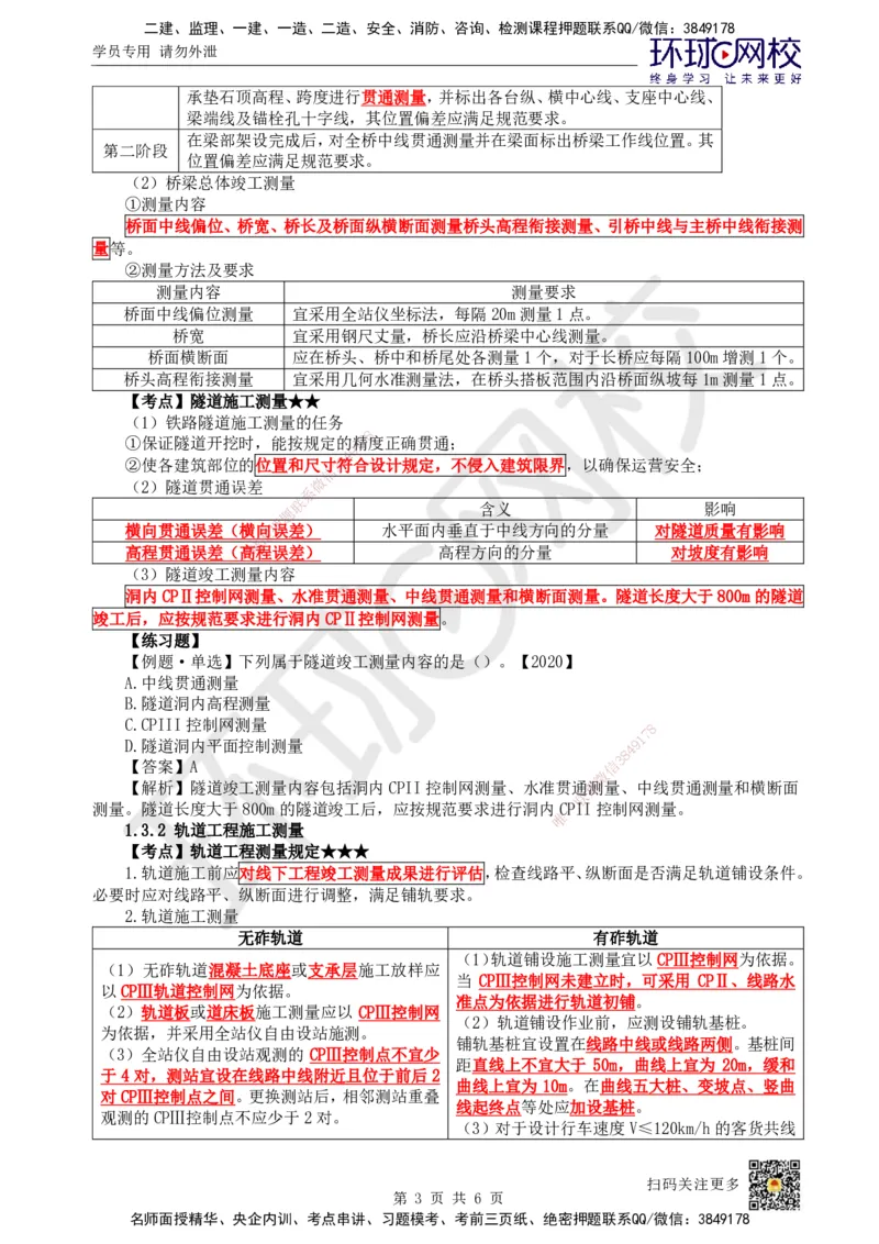 02.第2讲-12-14控制测量、施工测量及构筑物变形测量_2026年一级建造师_2026年一建铁路_2025年一建铁路SVIP_02-基础精讲✿高端面授✿深度强化_06-铁路《教材精讲班》孙文波HQ