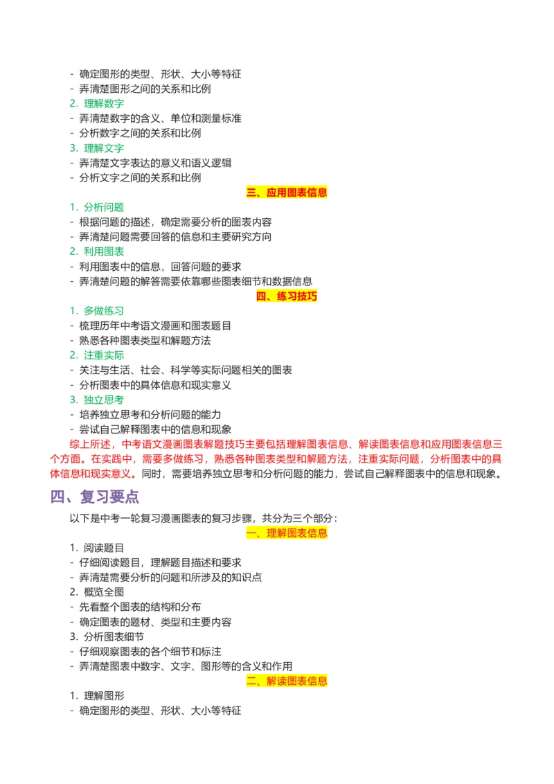 专题06漫画图表_120中考语文全套复习_中考语文复习总复习_一轮复习资料_完2024年中考语文一轮复习讲义+练习（全国通用）