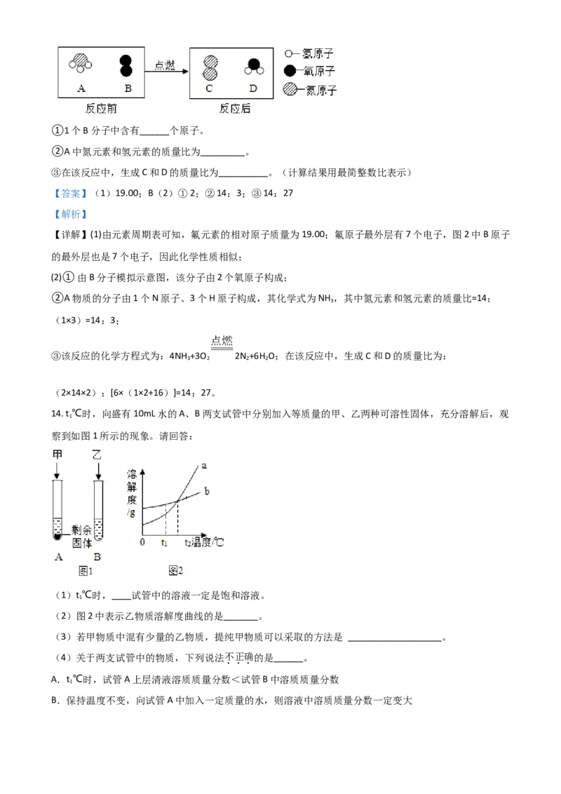 2018年辽宁省锦州市中考化学试题（解析）_中考真题_5.化学中考真题2015-2024年_地区卷_辽宁化学_辽宁化学_锦州化学17-22