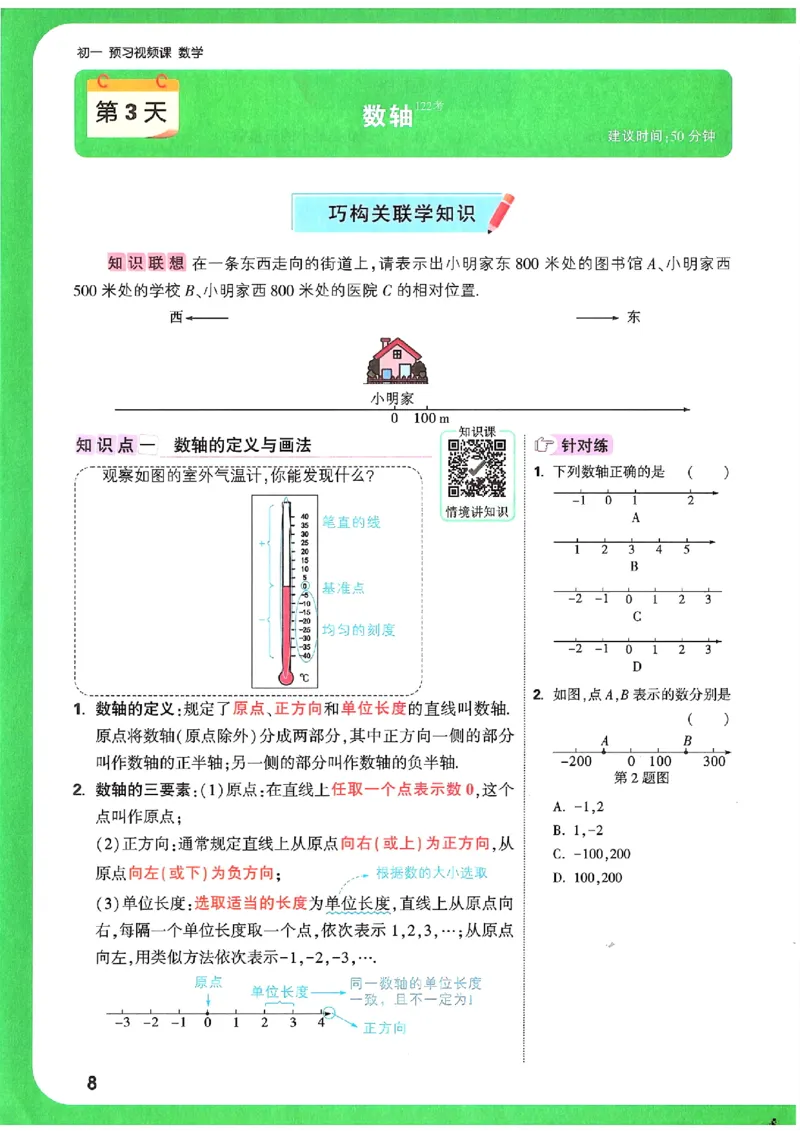 万唯《初一预习视频课》数学_2026万唯系列预习复习_2025版《万唯初中预习视频课》789年级上册多版本_2025版万唯新初一预习视频课数学人教版