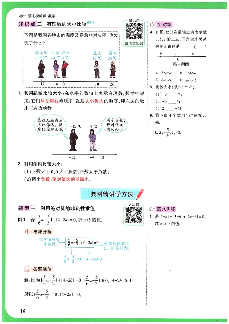 万唯《初一预习视频课》数学_2026万唯系列预习复习_2025版《万唯初中预习视频课》789年级上册多版本_2025版万唯新初一预习视频课数学人教版