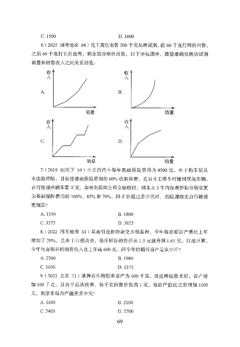 26最新版数量关系上_2026考公资料_（10）粉笔_26行测5000题+申论100（2026版）_行测5000题2025年1月版次（2026版）_版本1_题目