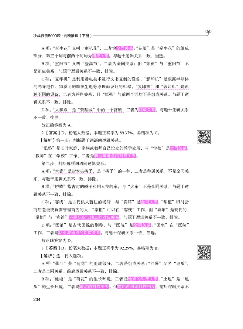 公务员考试辅导用书&middot;决战行测5000题（判断推理）（下册）2025版_26吉林考备考资料包_11省考刷题包_04决战行测5000题_行测5000题2024年6月版次