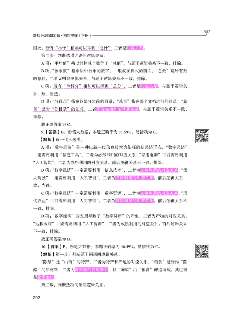 公务员考试辅导用书&middot;决战行测5000题（判断推理）（下册）2025版_26吉林考备考资料包_11省考刷题包_04决战行测5000题_行测5000题2024年6月版次